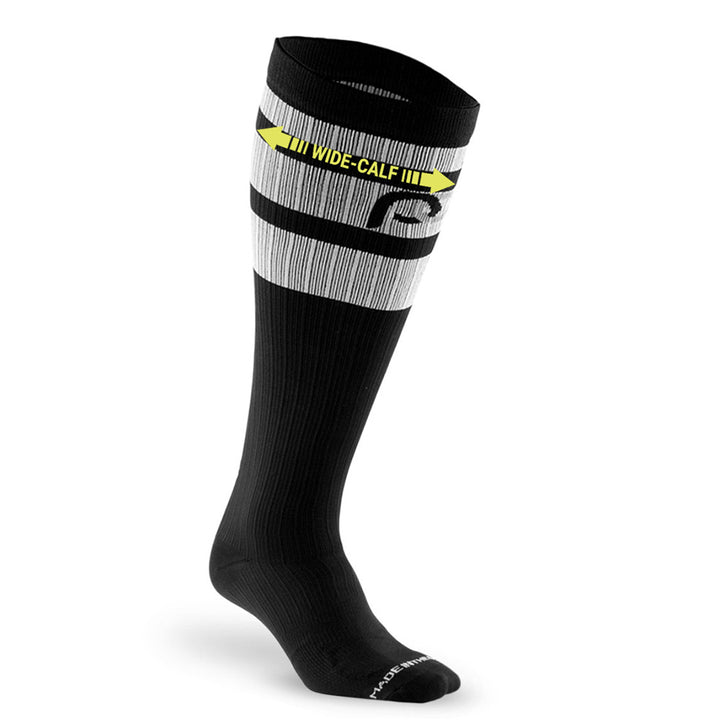 Marathon Black Striped Classic Compression Socks – procompression.com