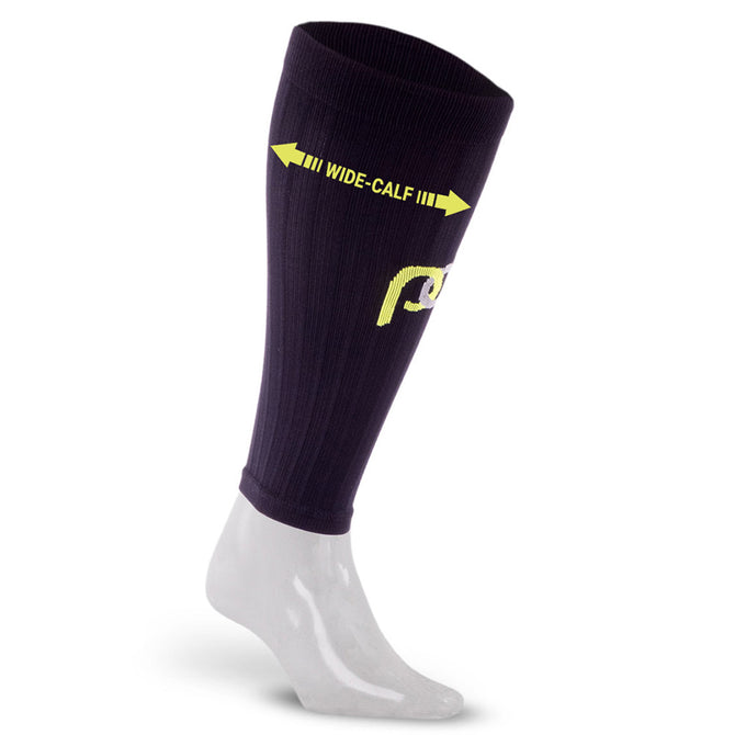 Wide Calf Compression Sleeve Socks in Black | PRO Compression ...