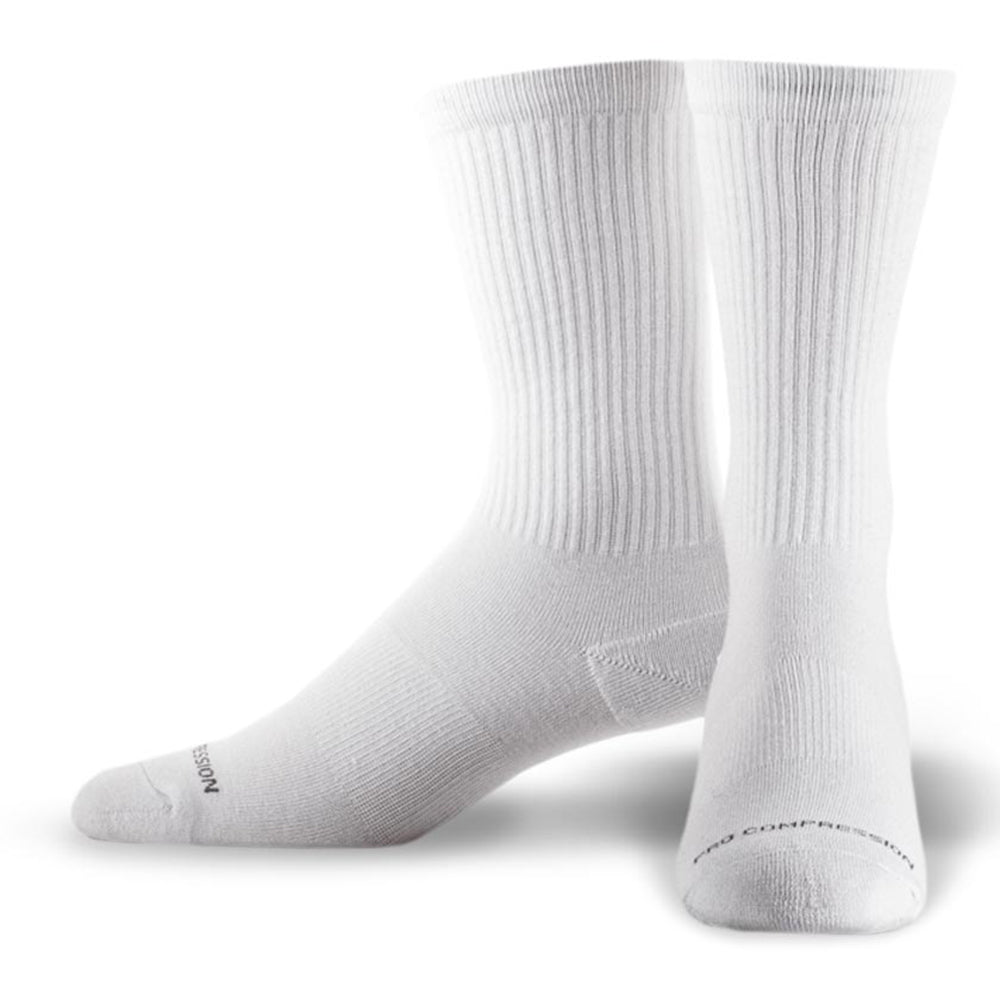 Men's Compression Mid-Crew Socks, 3-Pairs