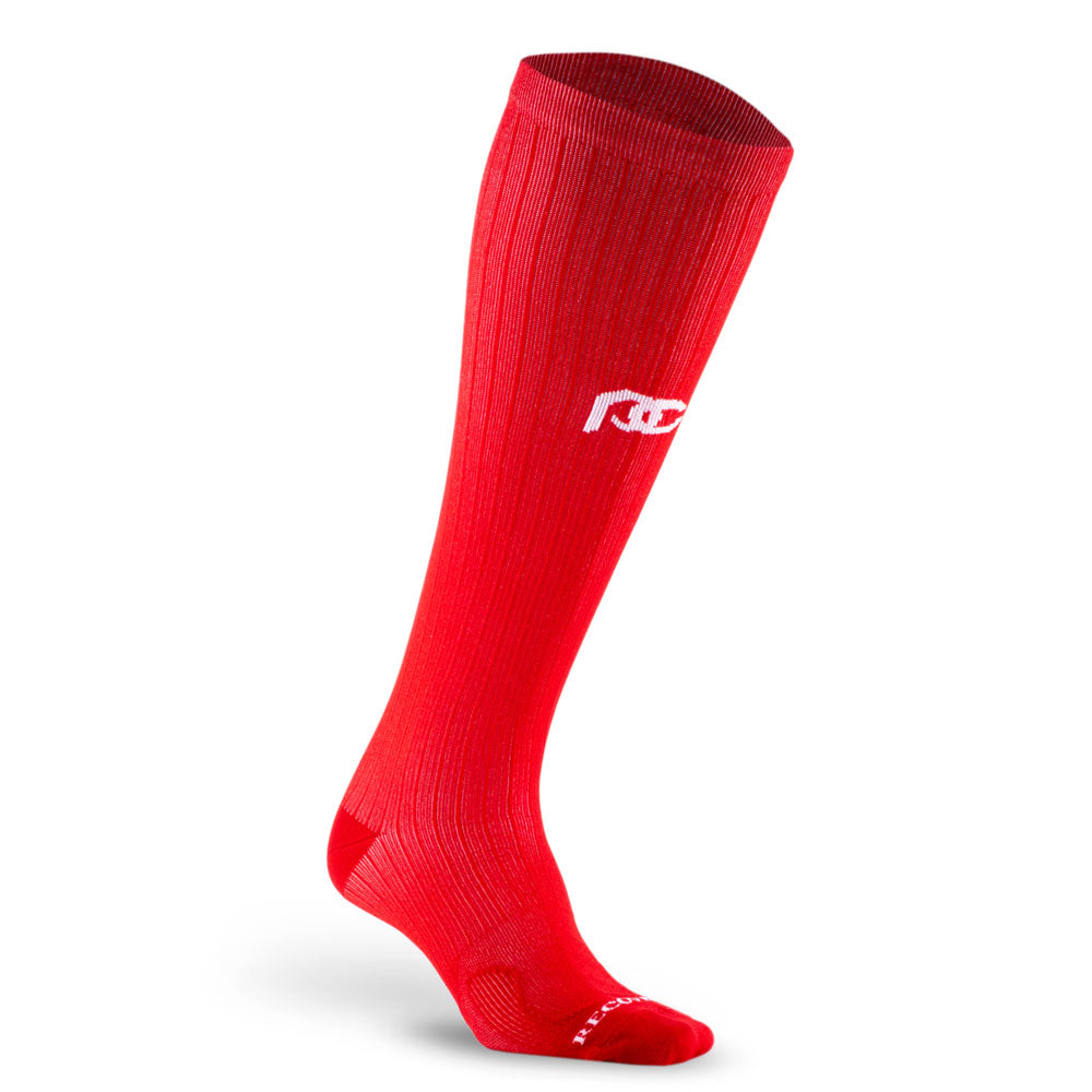 Knee-high Recovery Compression Sock 25-35 mmHg | red color