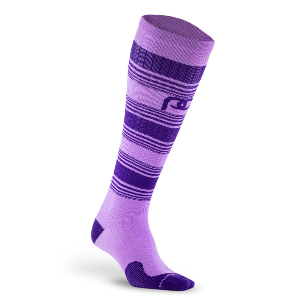 090922-Knee-High-Compression-Socks-Marathon-Purple-Lilac-Stripes-1.jpg