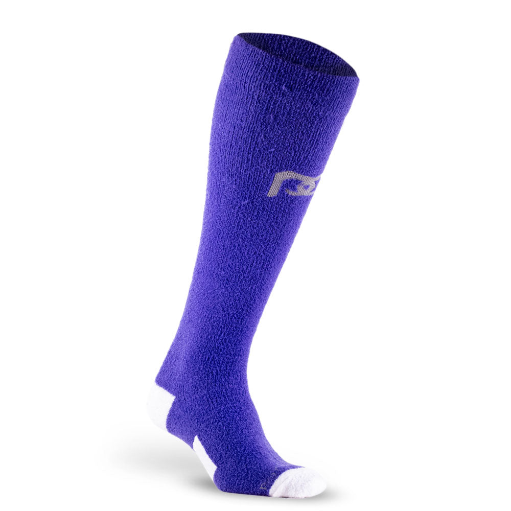 Comfortable Fuzzy Compression Socks - Light Blue –