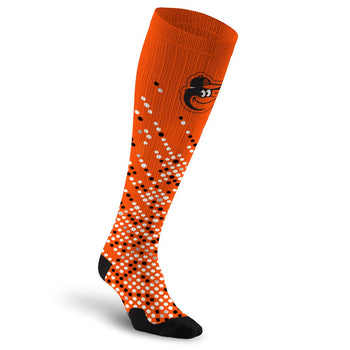 PRO Compression Major League Baseball Knee High Compression Sock Genuine MLB Merchandise Sock Baltimore Orioles