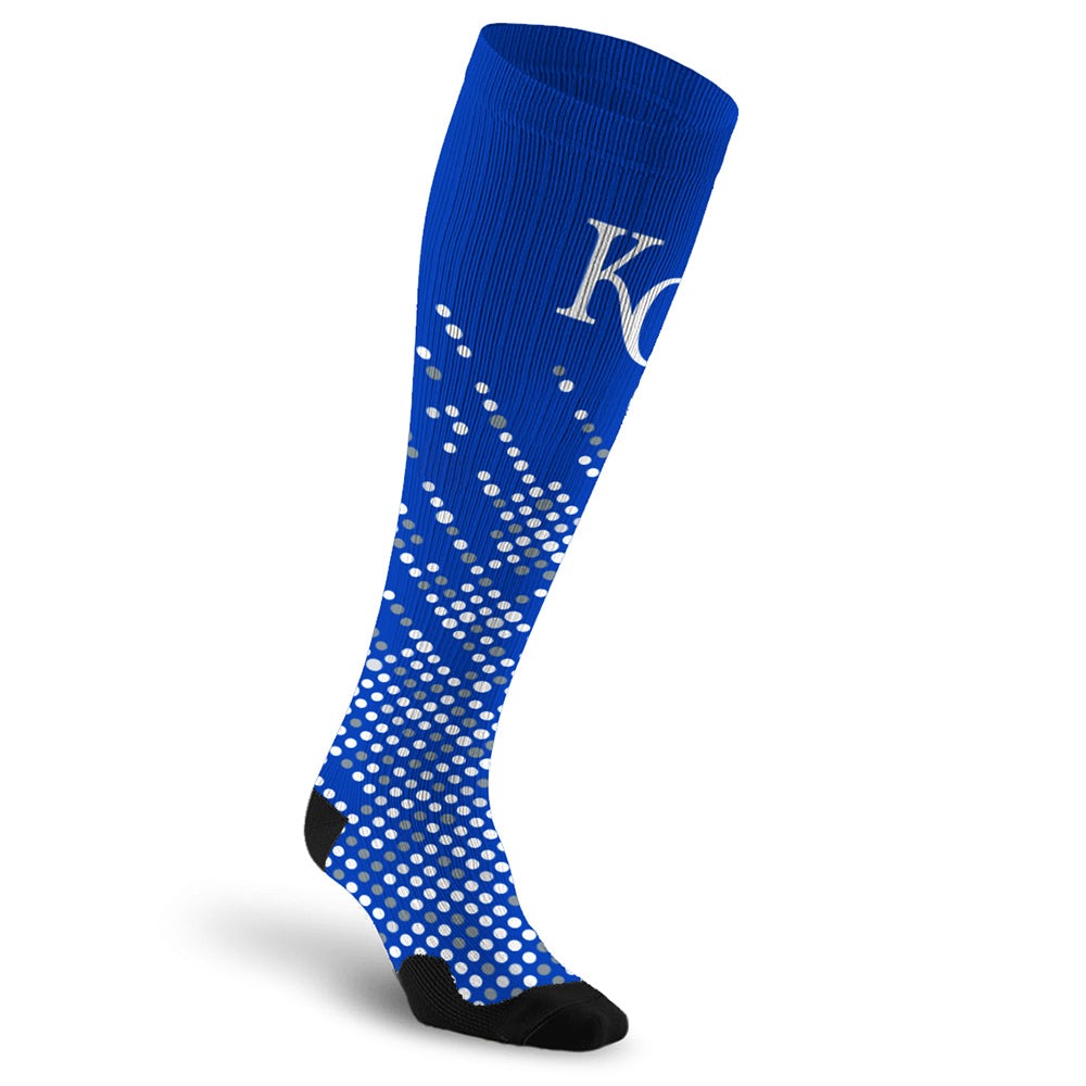 PRO Compression Major League Baseball Knee High Compression Sock Genuine MLB Merchandise Sock Kansas City Royals