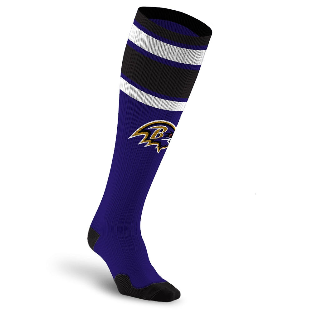 Baltimore Ravens NFL Knee-High Compression Socks - Officially Licensed Product