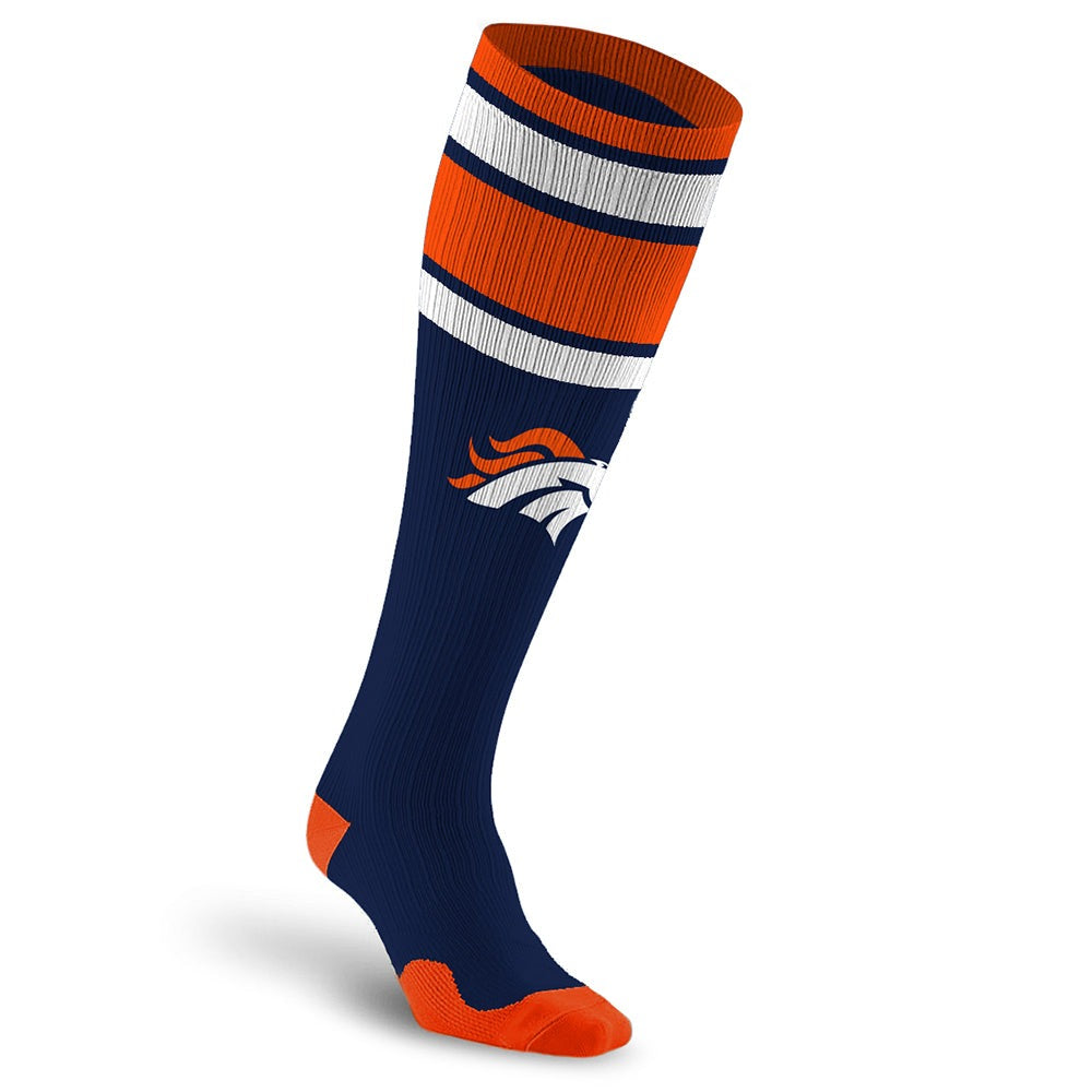 Denver Broncos NFL Knee-High Compression Socks - Officially Licensed Product
