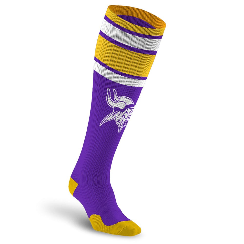 Minnesota Vikings NFL Knee-High Compression Socks - Officially Licensed Product