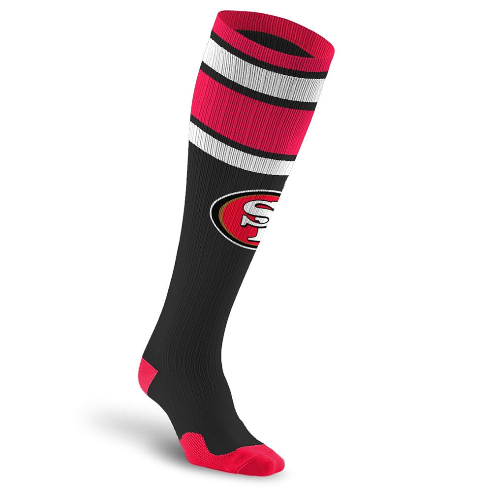 San Francisco 49ers NFL Knee-High Compression Socks - Officially Licensed Product