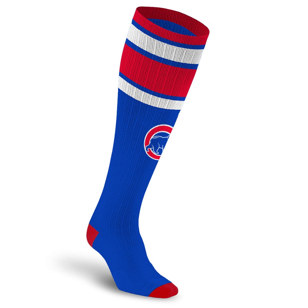 PRO Compression Major League Baseball Knee High Compression Sock Genuine MLB Merchandise Sock Chicago Cubs
