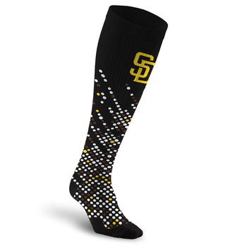 PRO Compression Major League Baseball Knee High Compression Sock Genuine MLB Merchandise Sock San Diego Padres