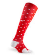 PRO Compression | Knee-high Graduated Compression Socks | Marathon, Red with White Dots